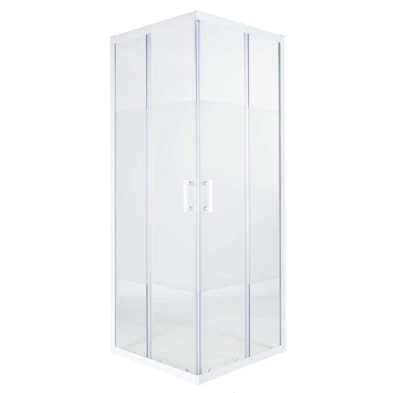 Duschvägg dusch fyrkantig screentryckt 190x90x90cm onega