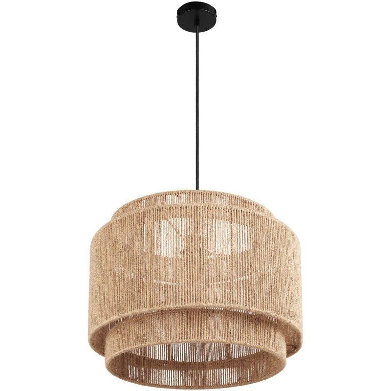 Lampa hänglampa jute en stil boho, 40 w och 46 x 32 cm, natur