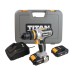 Borrmaskin skruvdragare med 2 batterier och laddare 18 V Titan bild 1