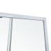 Duschvägg dusch 80x80x185 cm Aluminium vit 4mm Garian bild 2