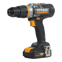 Borrmaskin slag 18V 1x2Ah med 71 tillbehör Titan