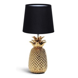 Aigostar lampa keramik piña guld, e14, för sovrum o vardagsrum