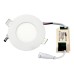 Paket x10 downlight LED 3w vit varm 3000k rund infälld vit bild 1